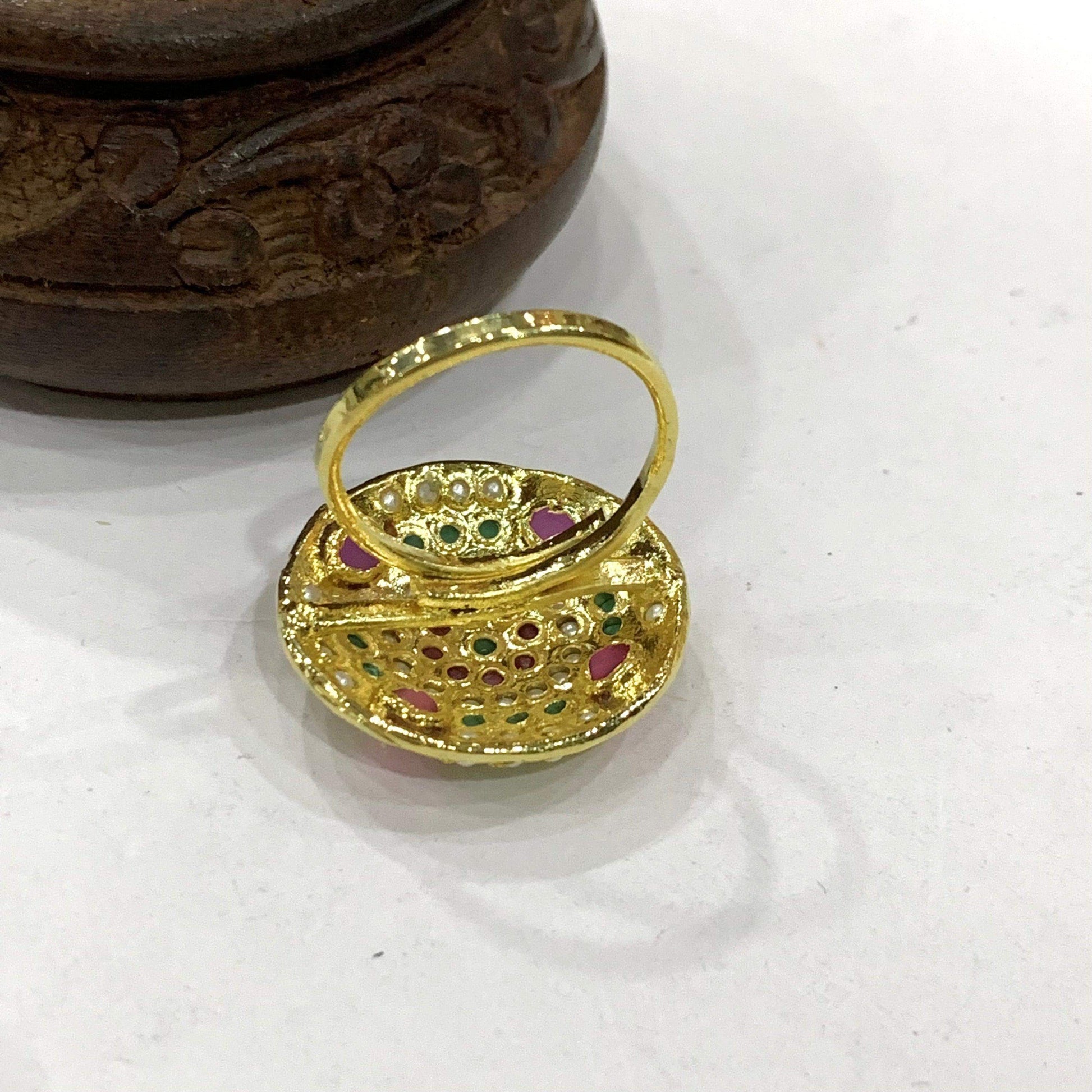 Jadau Ring 56266 - Vijay & Sons