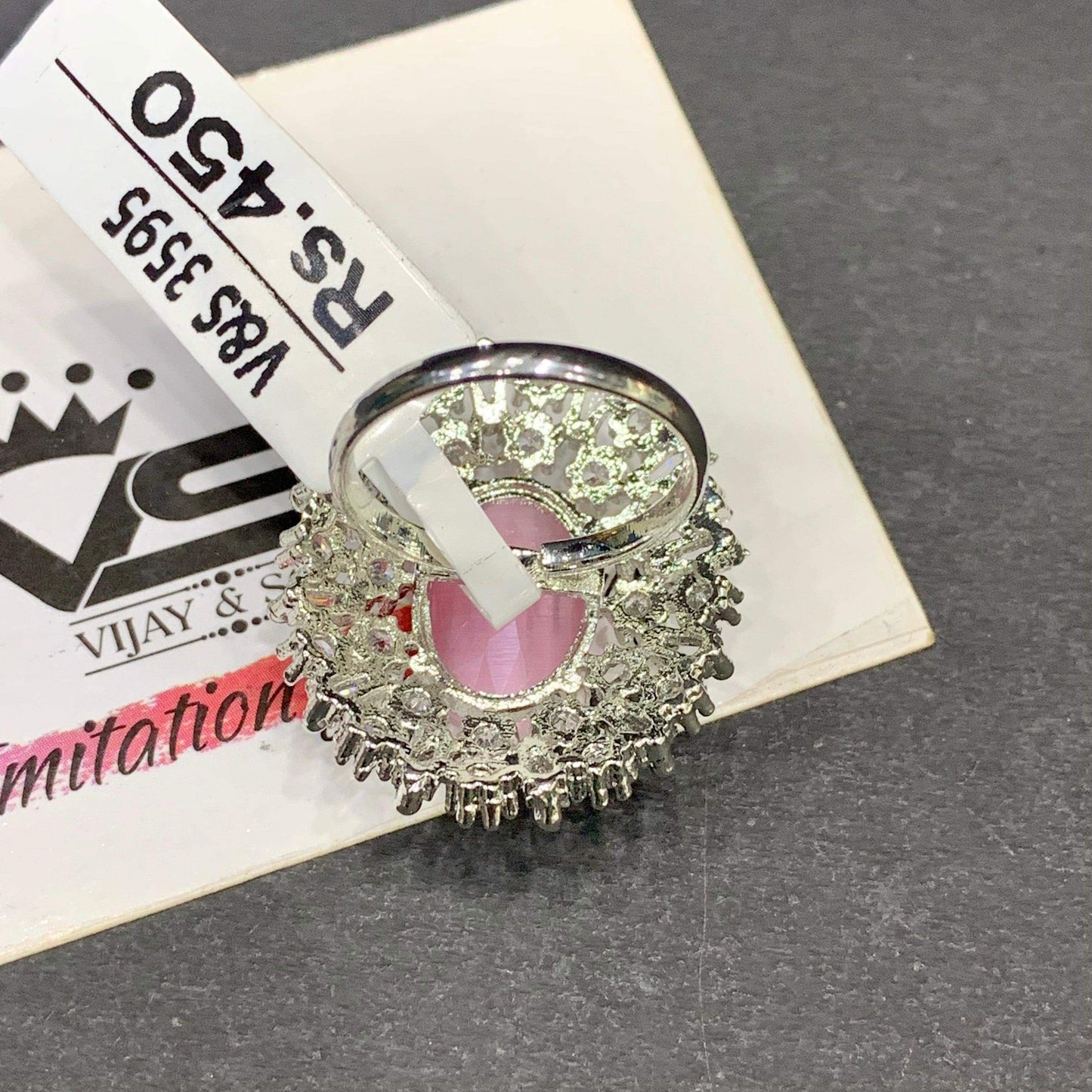 American Diamond Ring 355445 - Vijay & Sons