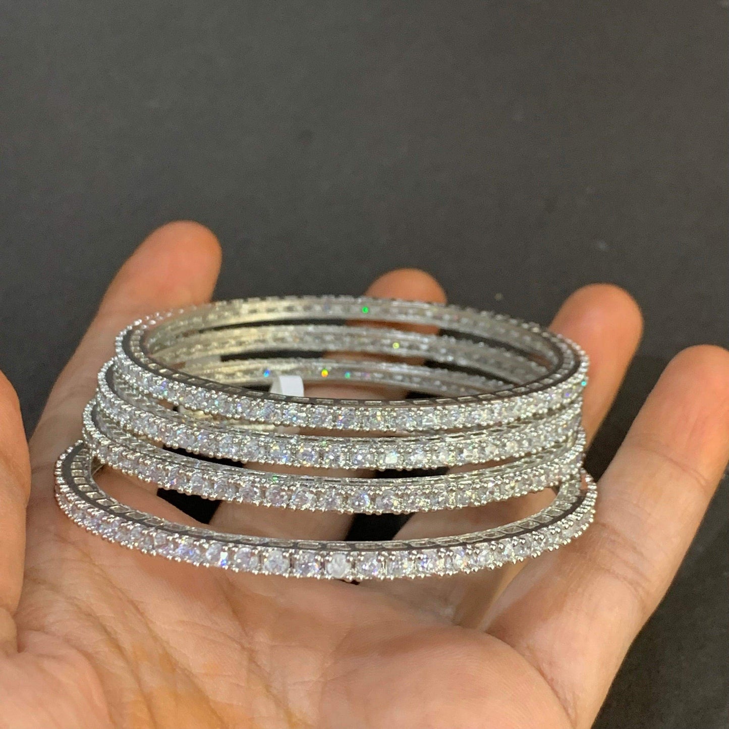 American Diamond Bangles 35446 - Vijay & Sons