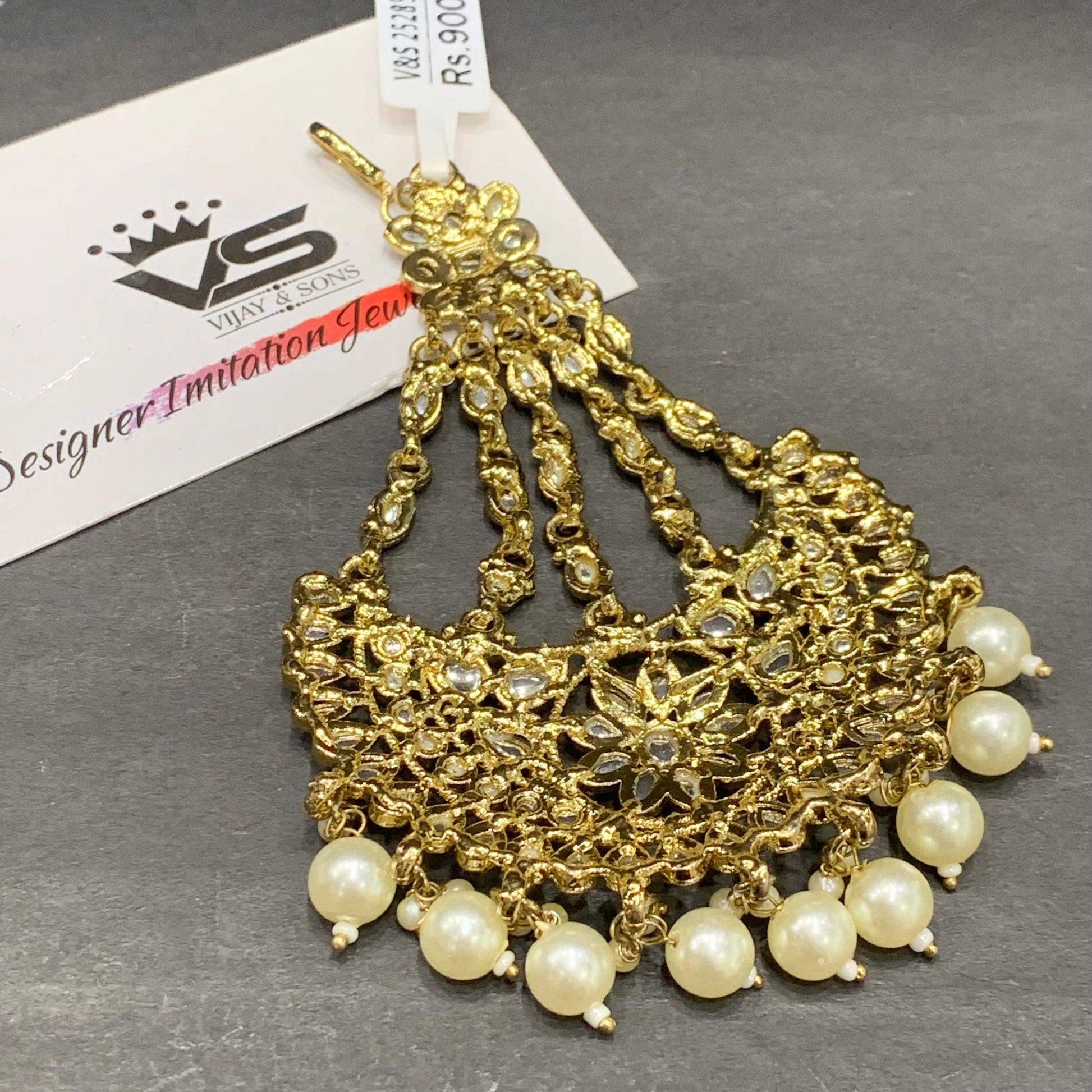 kundan ruby green quality pasa - Vijay & Sons