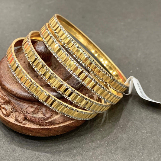 Gold Plated Bangles 67457 - Vijay & Sons