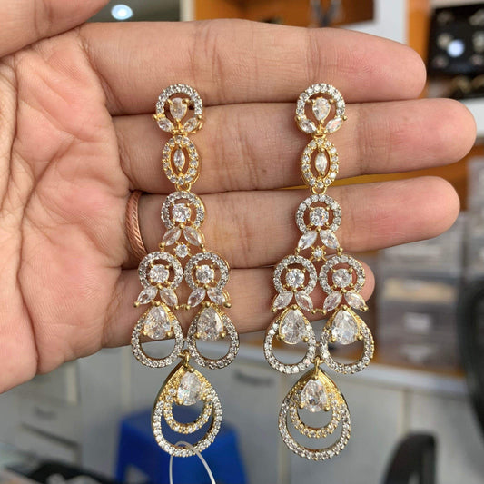 American Diamond Earrings 34568 - Vijay & Sons