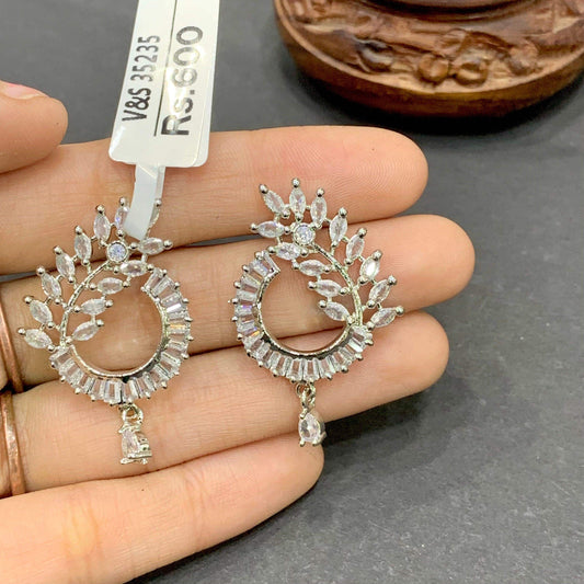 Zircon Earring 46678 - Vijay & Sons