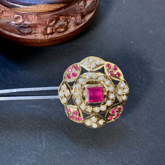 Jadau ring 466446 - Vijay & Sons
