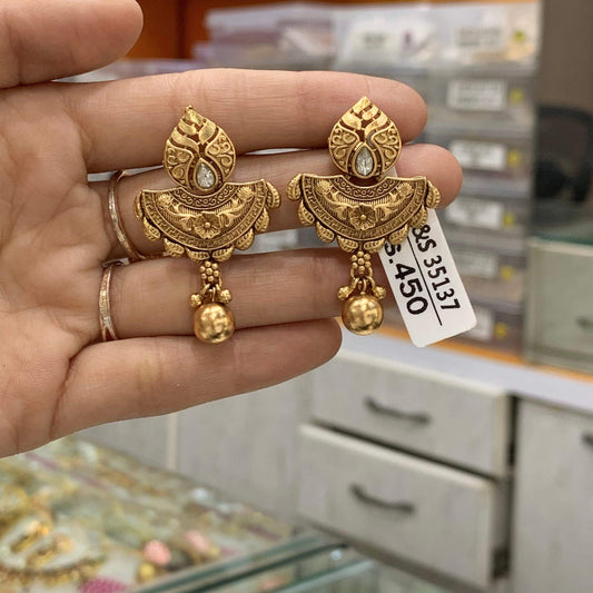 Antique Earrings 35780 - Vijay & Sons