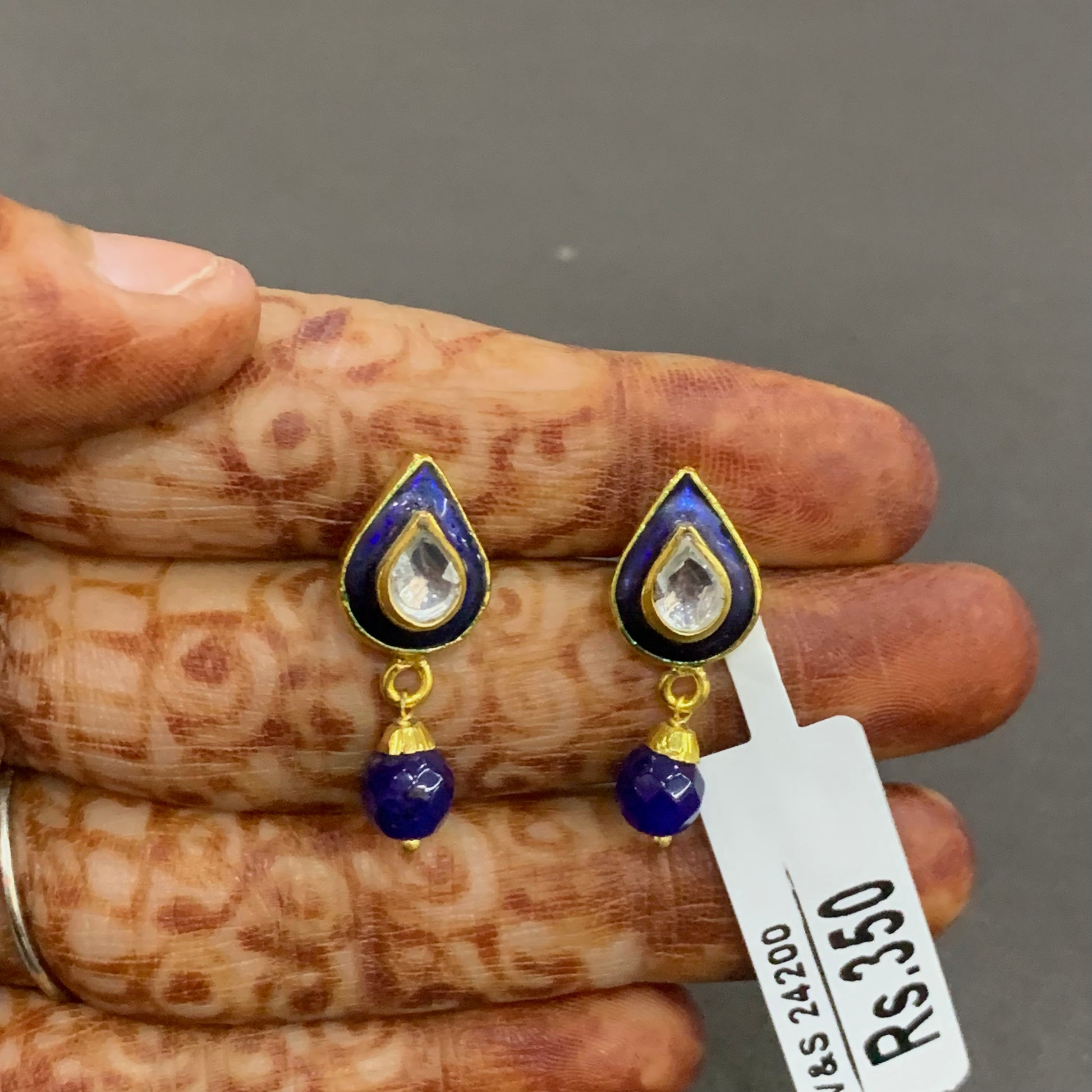 Kundan Earrings 22334 - Vijay & Sons