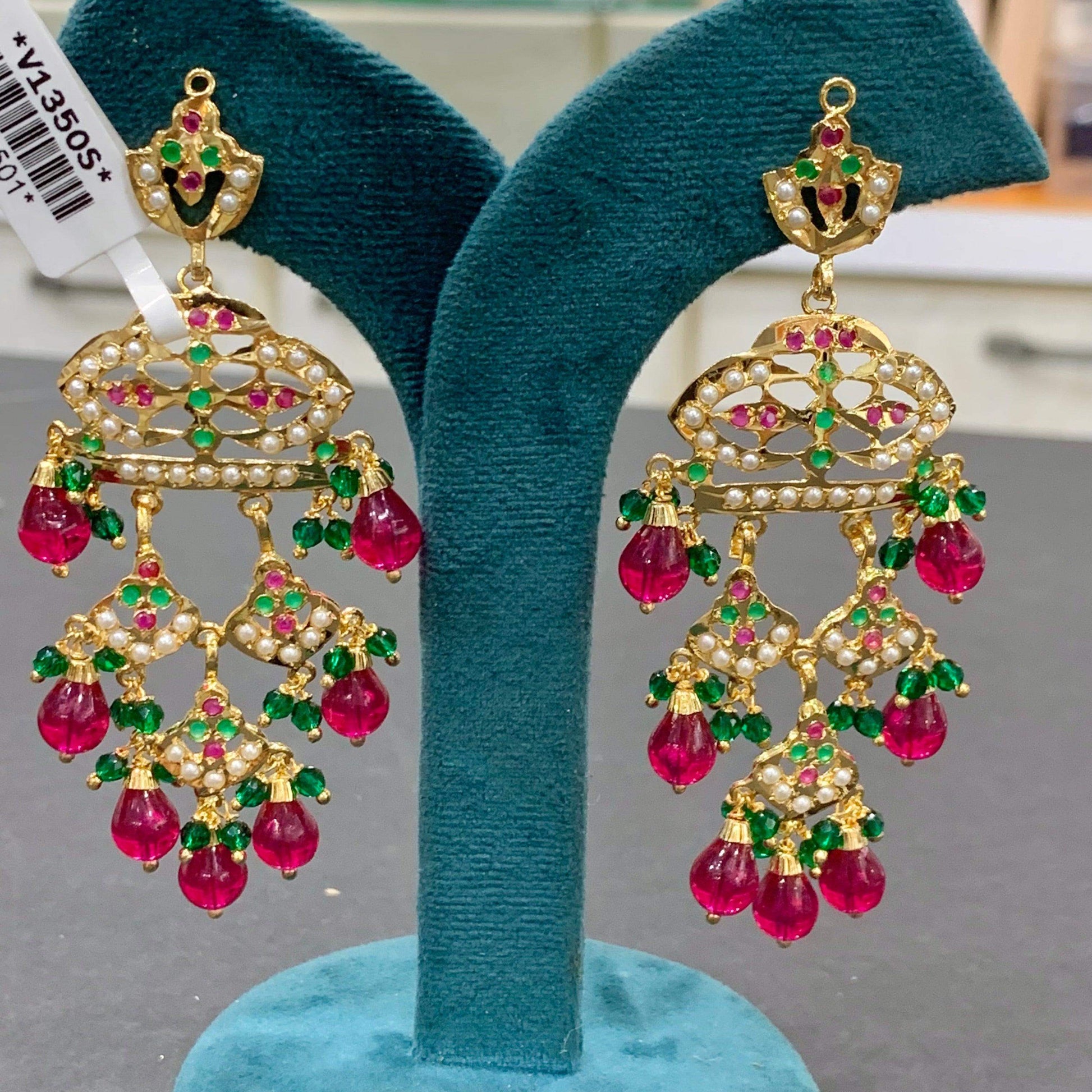 Jadau Earrings 564788 - Vijay & Sons
