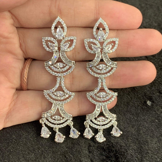 American Diamond Earrings 34566 - Vijay & Sons