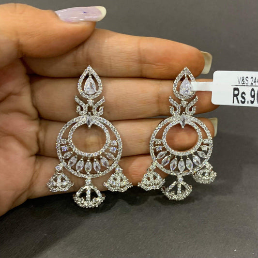 American Diamond Earrings 56363 - Vijay & Sons
