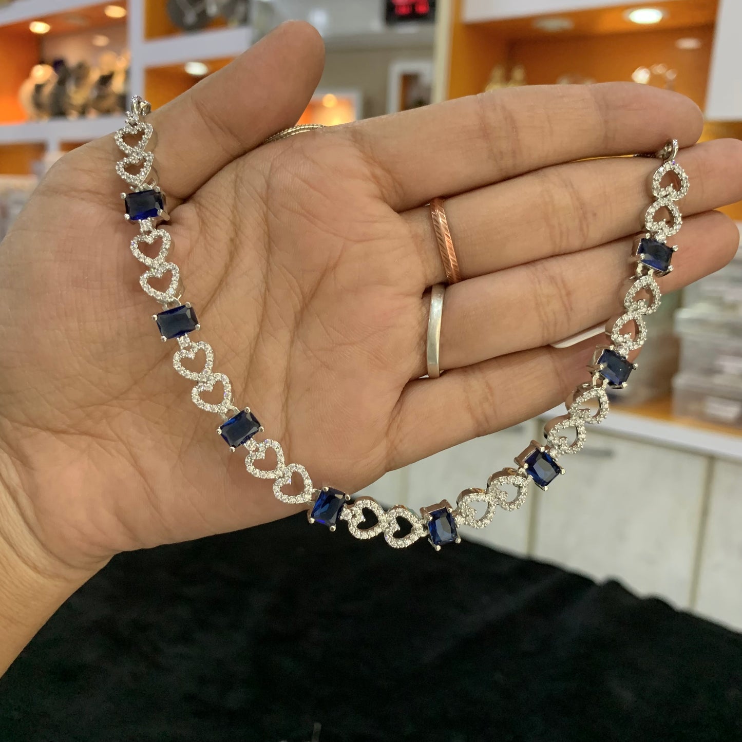 Zircon Necklace Set 654377 - Vijay & Sons