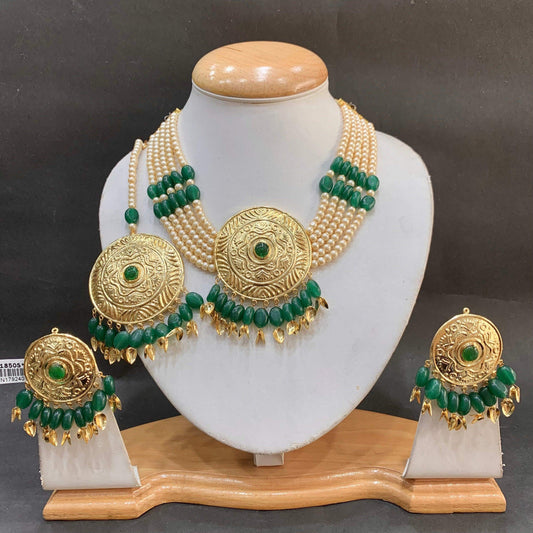 Jadau Necklace Set 676545 - Vijay & Sons