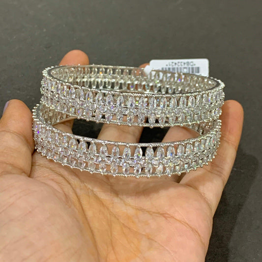 American Diamond Bangles 123454 - Vijay & Sons