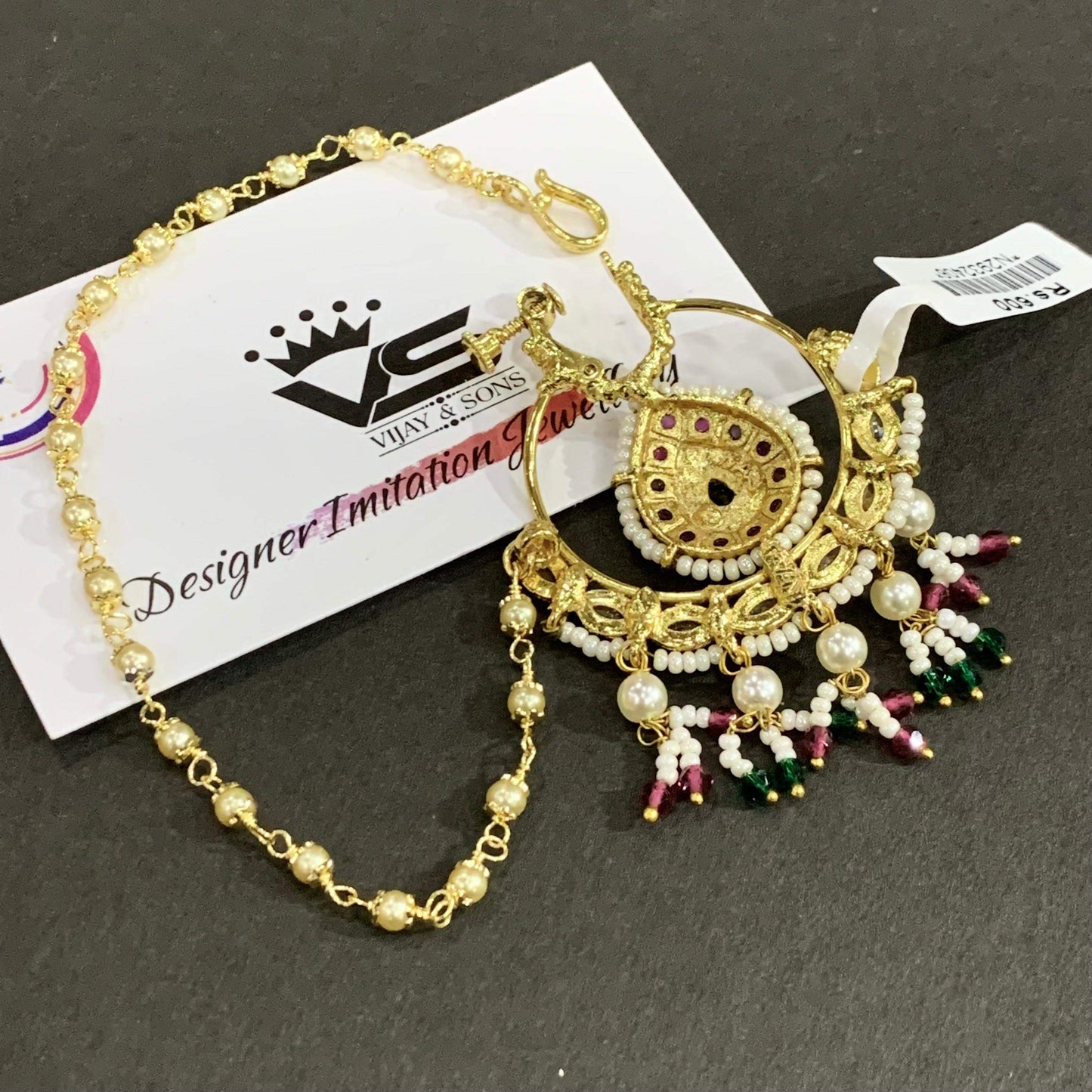 Gold plated Nath 676576 - Vijay & Sons