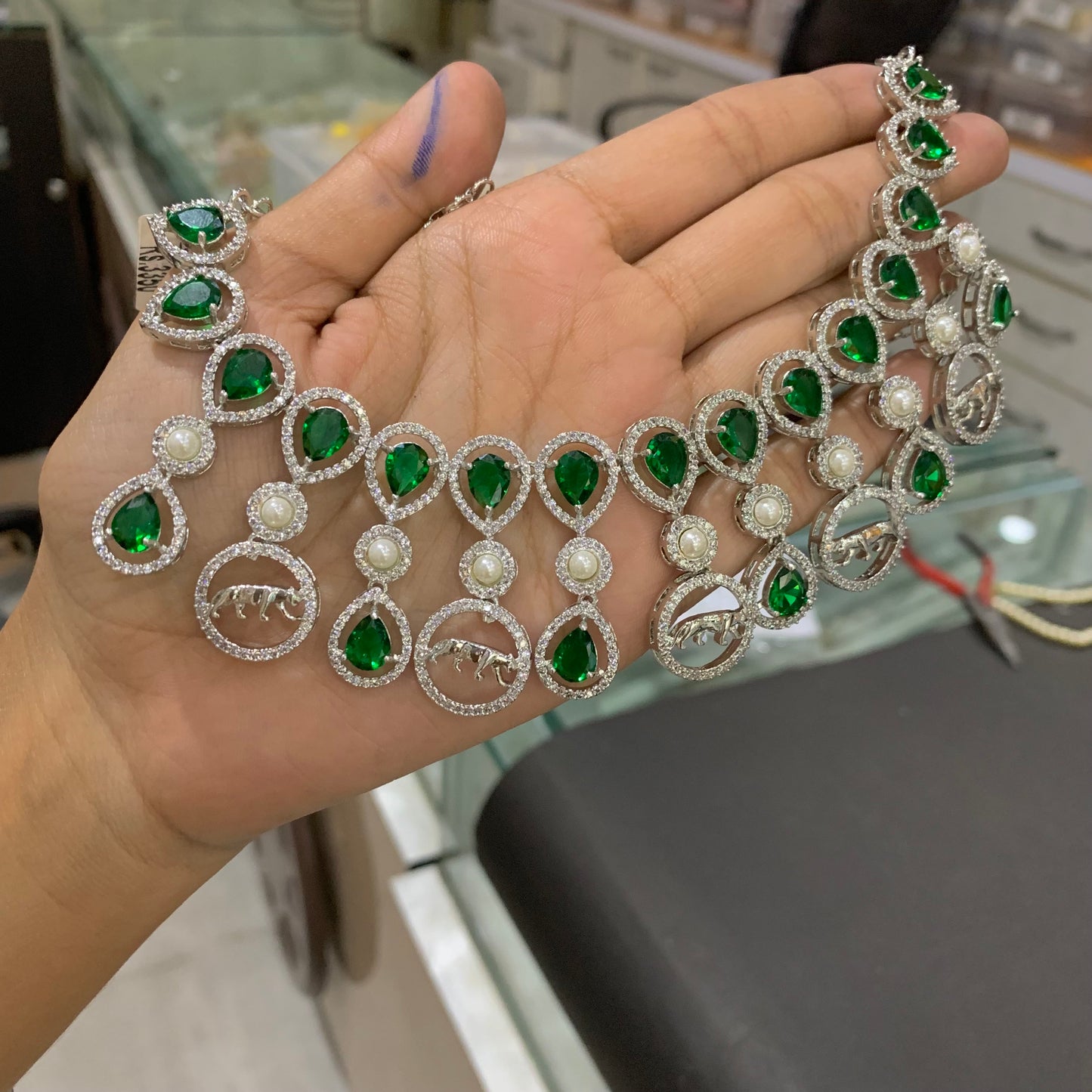 Zircon Necklace Sets 246775