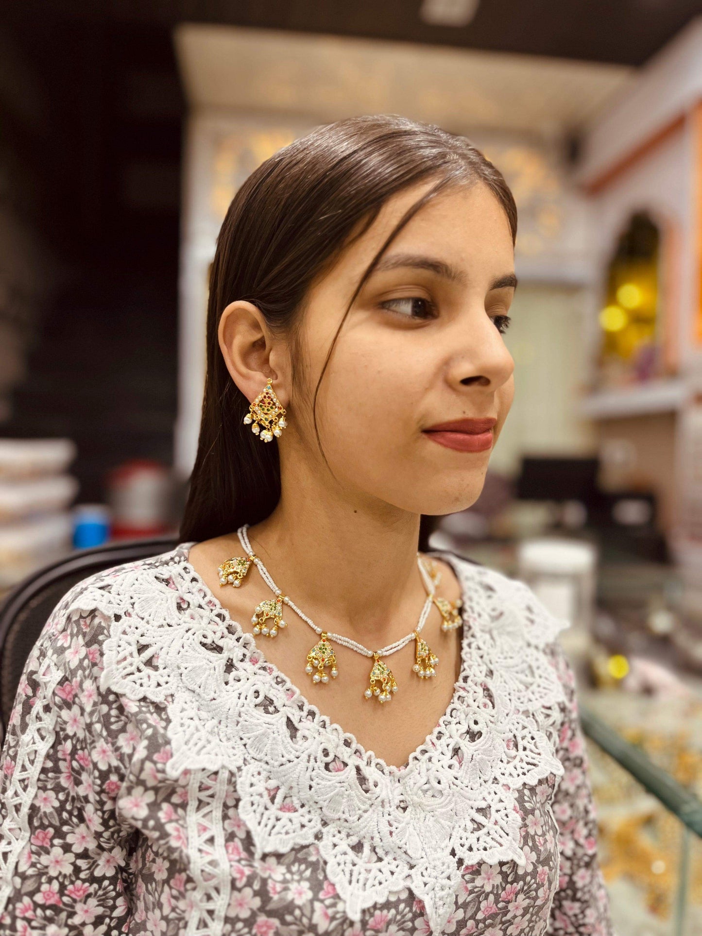 Jadau Necklace Sets 58865 - Vijay & Sons