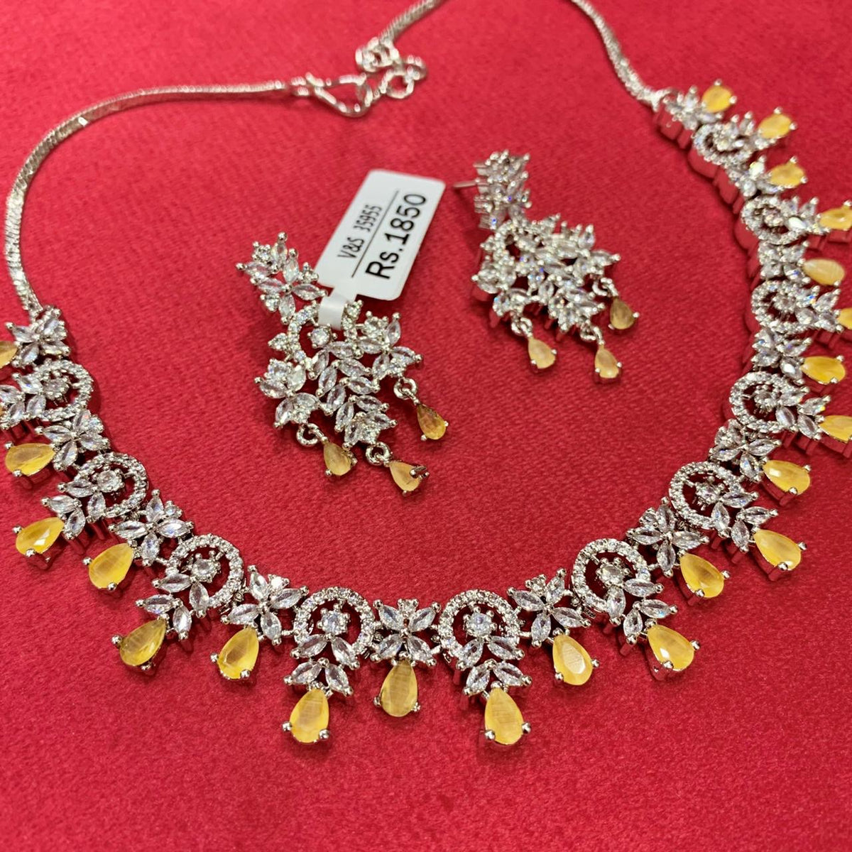Zircon Necklace Set 3333433