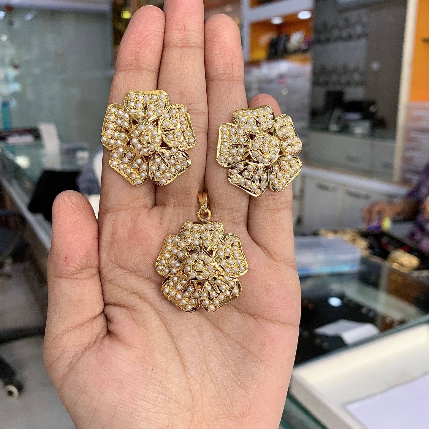 Jadau pendant set 5655677