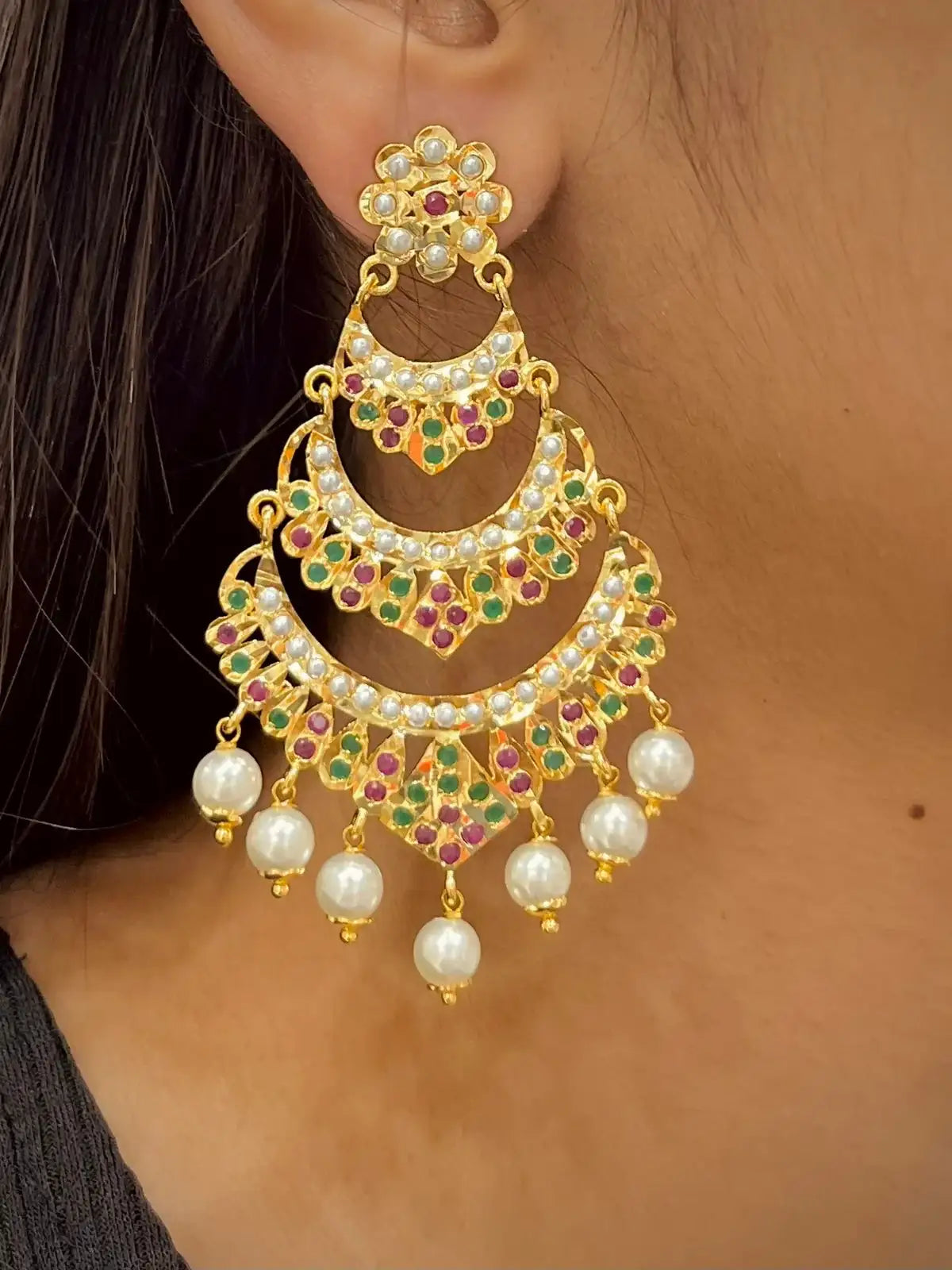 Jadau Earrings 355677