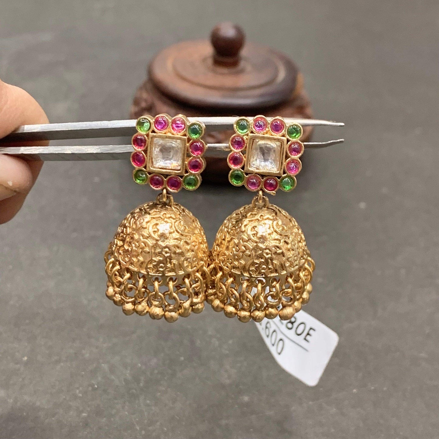 Antique jhumka 3899 - Vijay & Sons