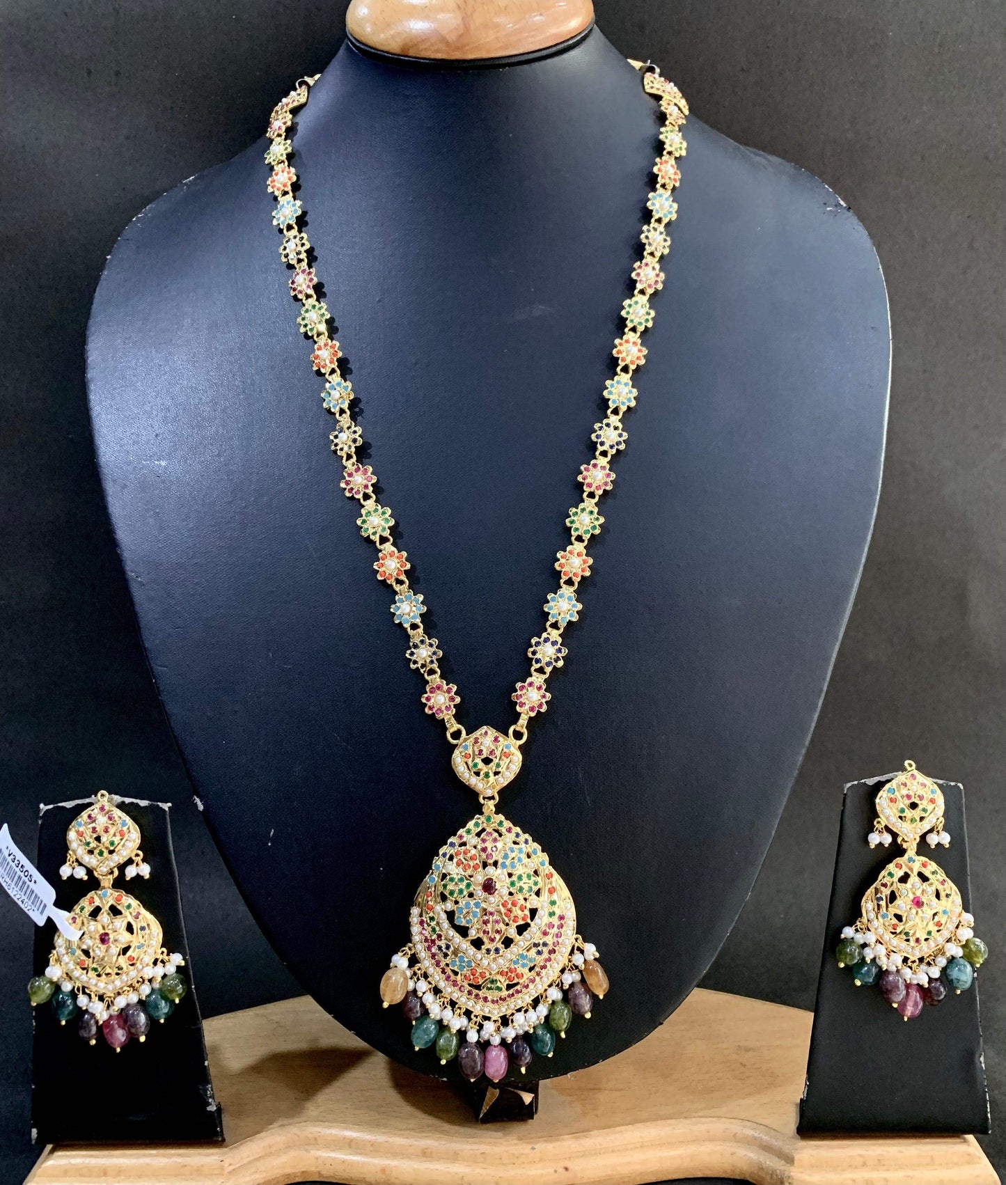 Jadau Rani Haar 355335 - Vijay & Sons