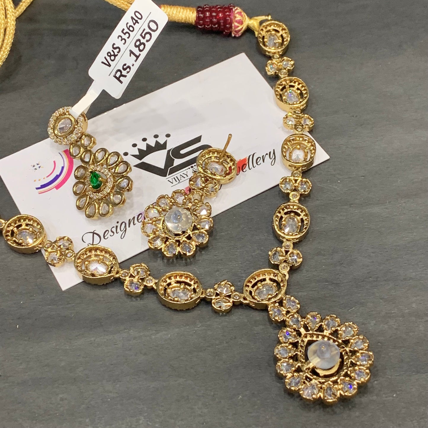 Zircon Necklace Set 468356