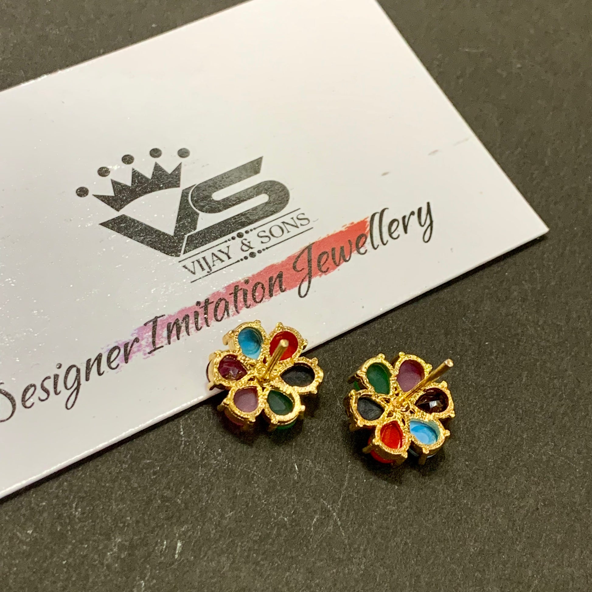 Jadau Tops / Studs 492052 - Vijay & Sons