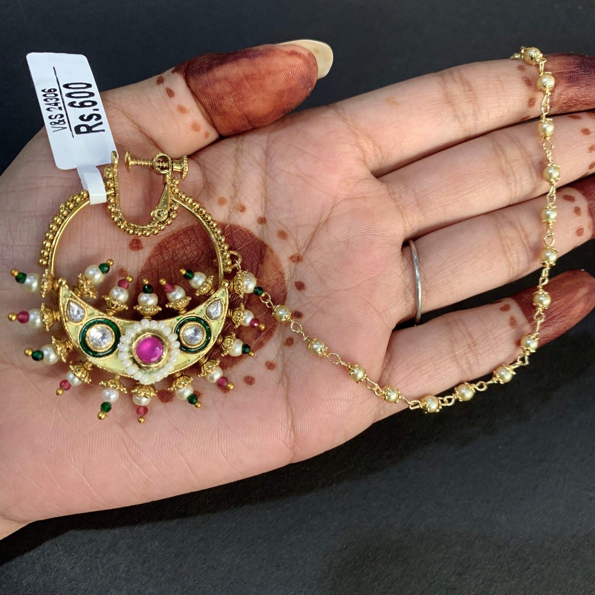 Gold plated Nath 6765766 - Vijay & Sons