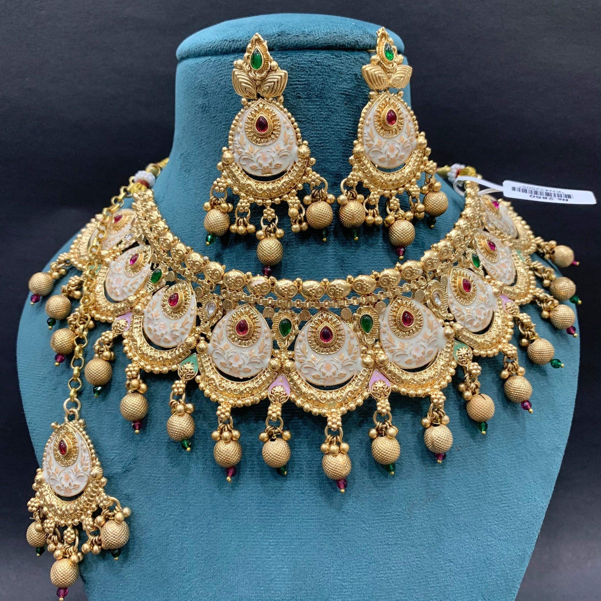 Antique Necklace set 725253 - Vijay & Sons