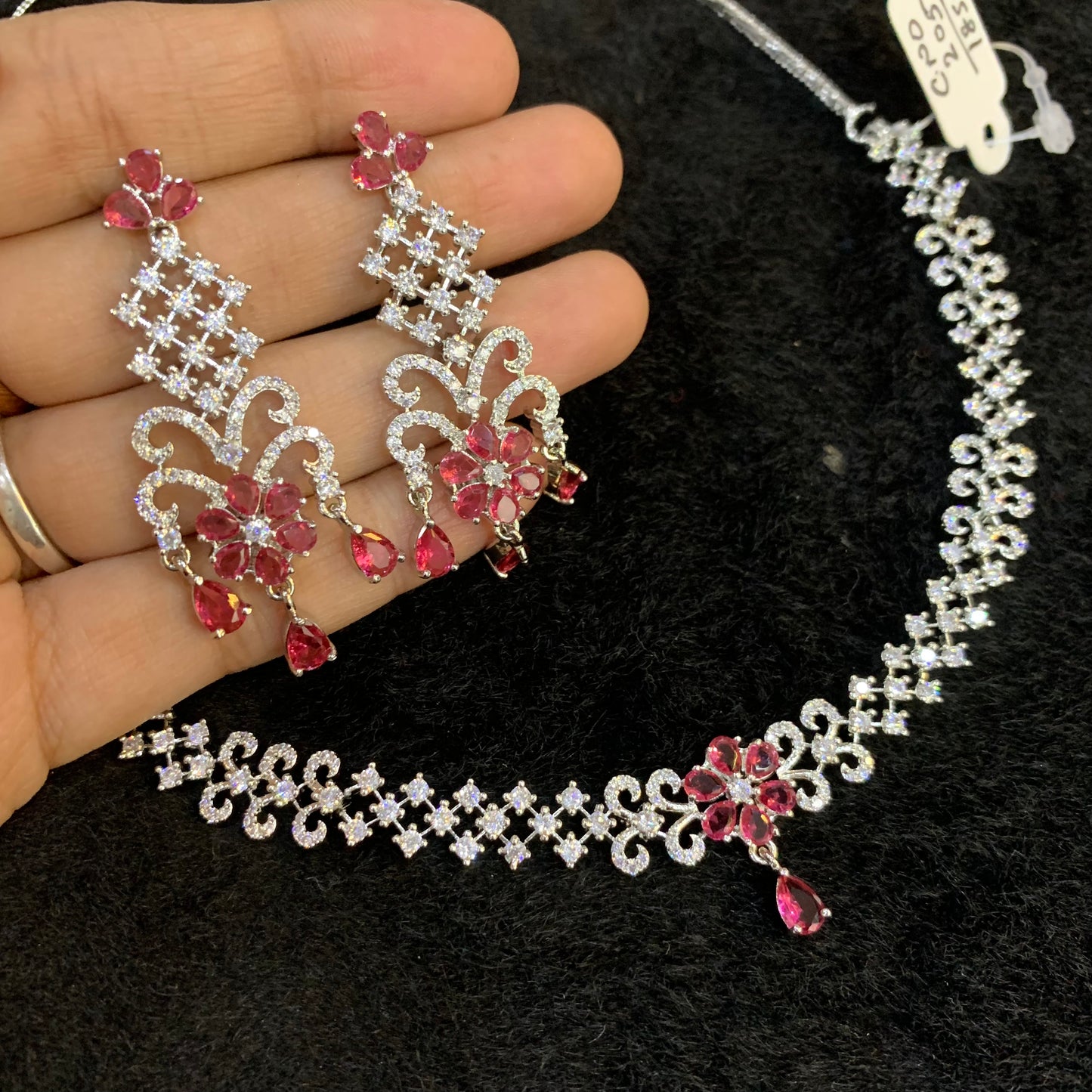 Zircon Necklace Set 8999