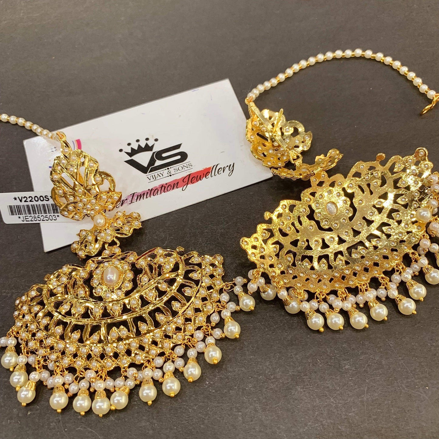 Jadau Earrings 436643 - Vijay & Sons