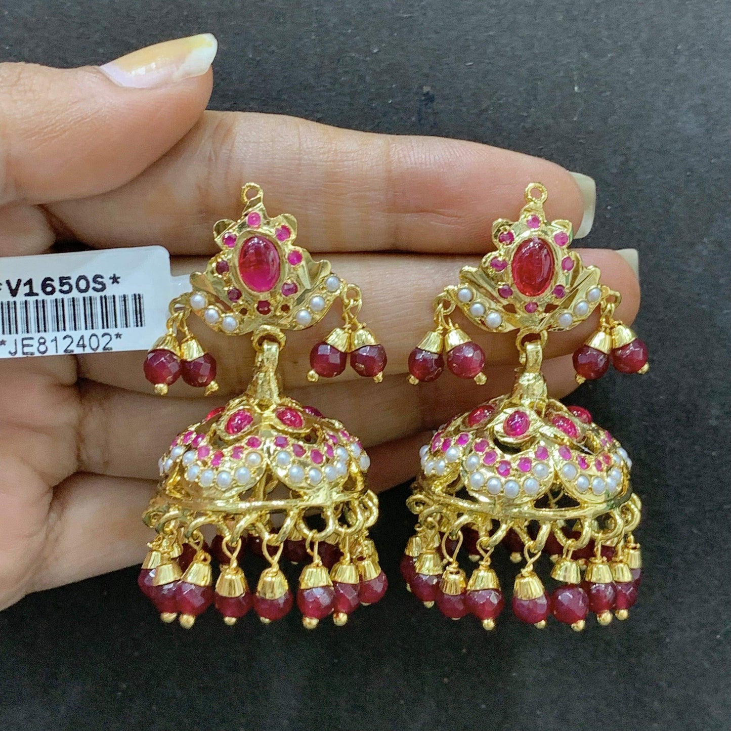 Jadau Earrings 564803 - Vijay & Sons