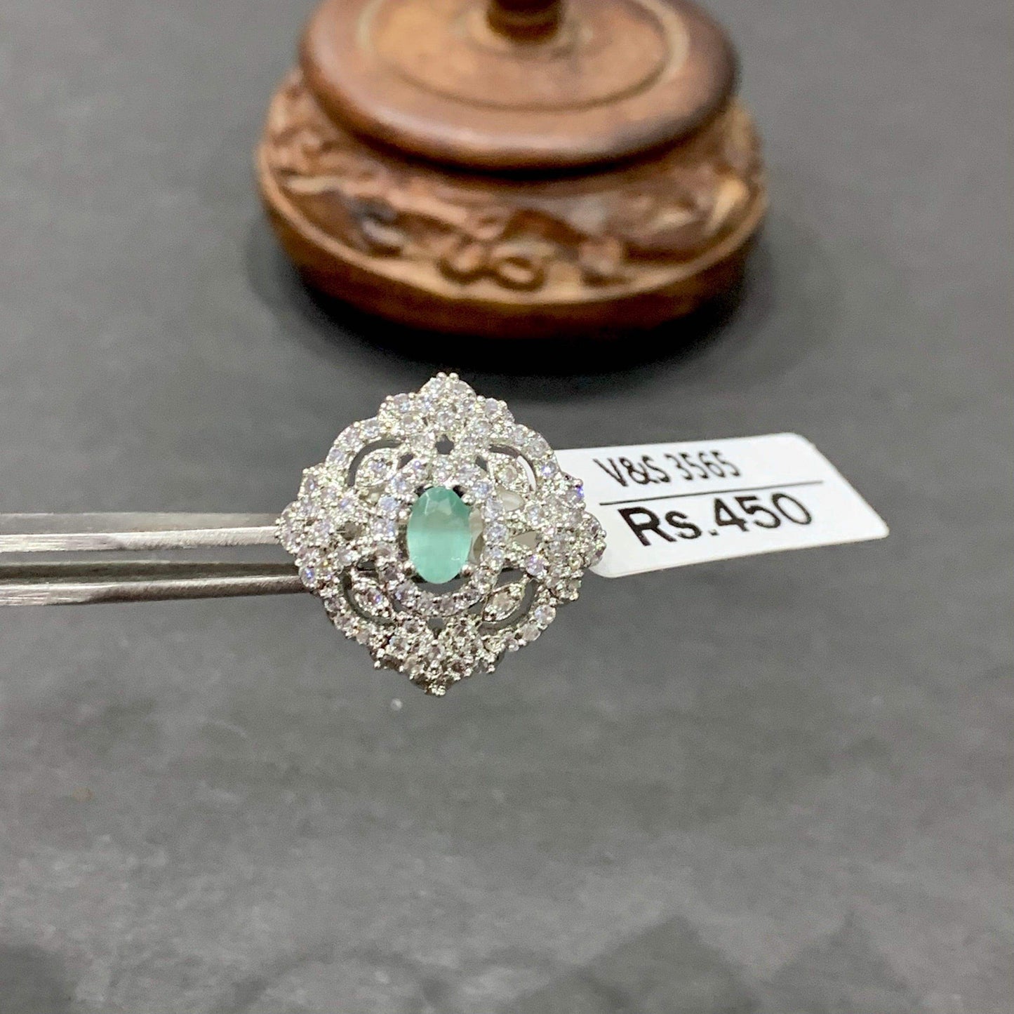 American Diamond Ring 34214 - Vijay & Sons