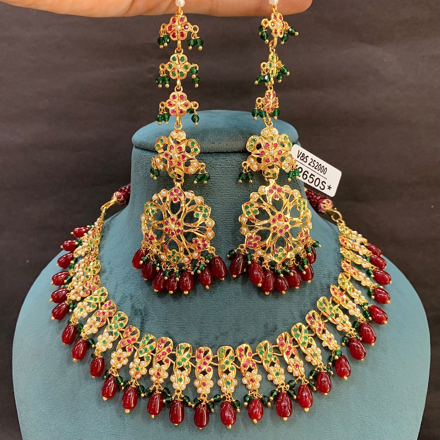 Jadau Necklace Set 21344