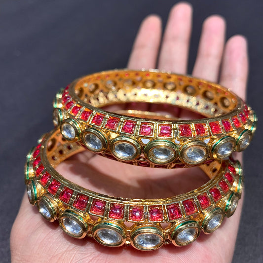 Kundan Bangles 627626