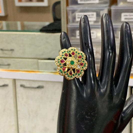 Jadau Rings 526565 - Vijay & Sons