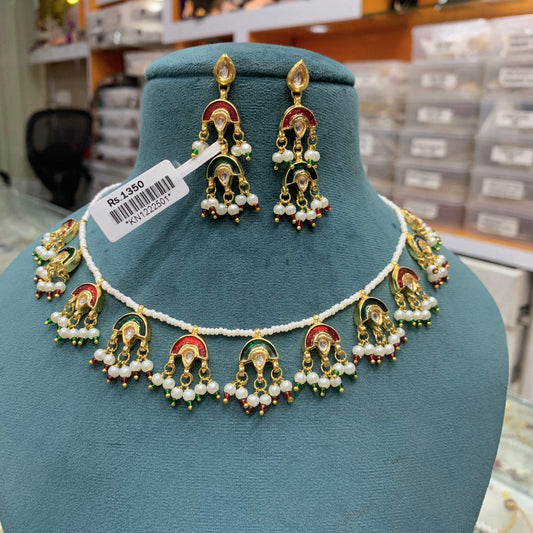 kundan necklace 826702 - Vijay & Sons