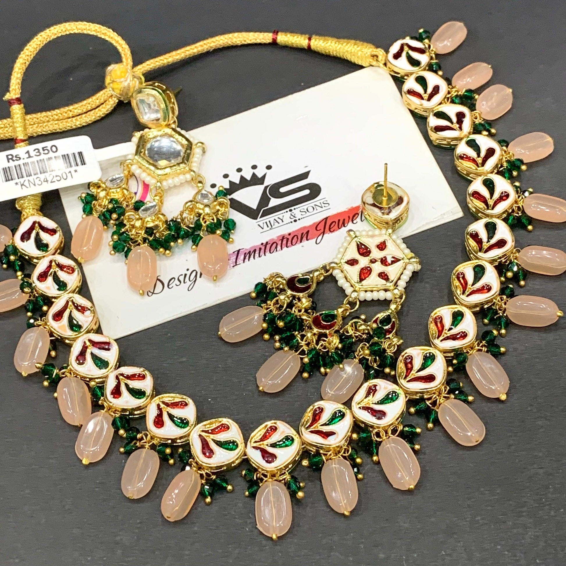 kundan neckline 577666 - Vijay & Sons