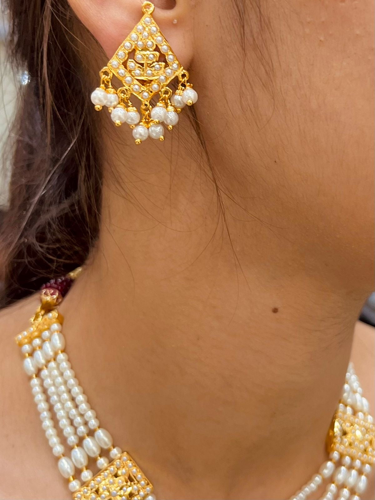 Jadau Necklace Set 57654