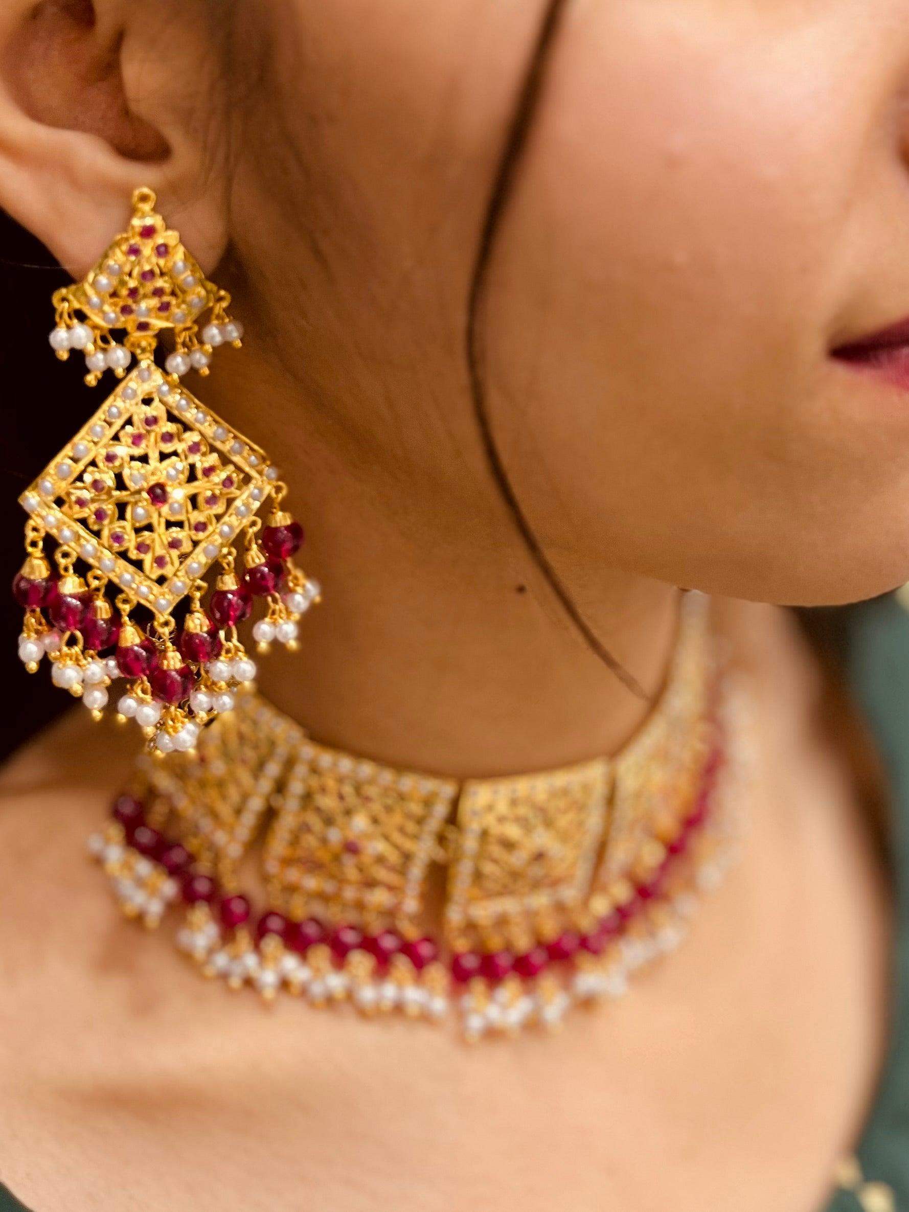 Jadau necklace set783992578 - Vijay & Sons