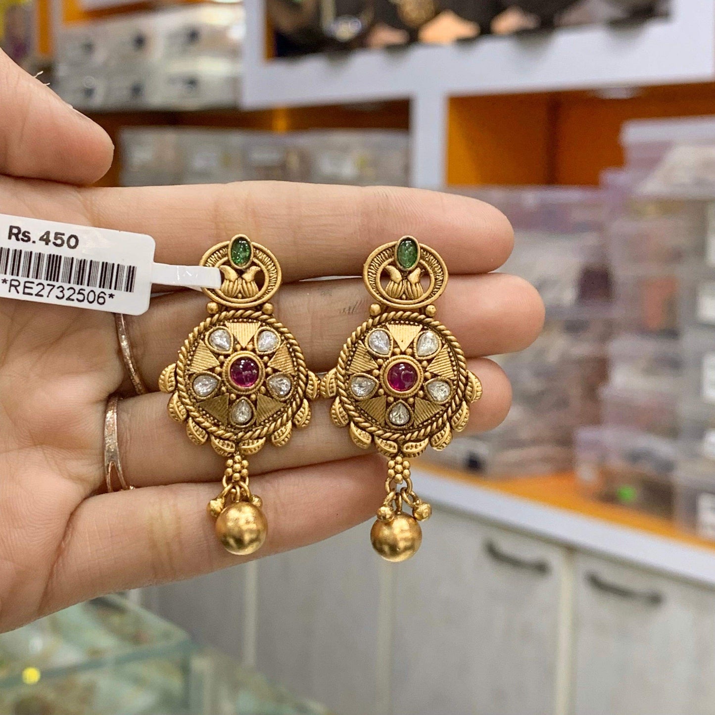 Antique Earrings 565444 - Vijay & Sons