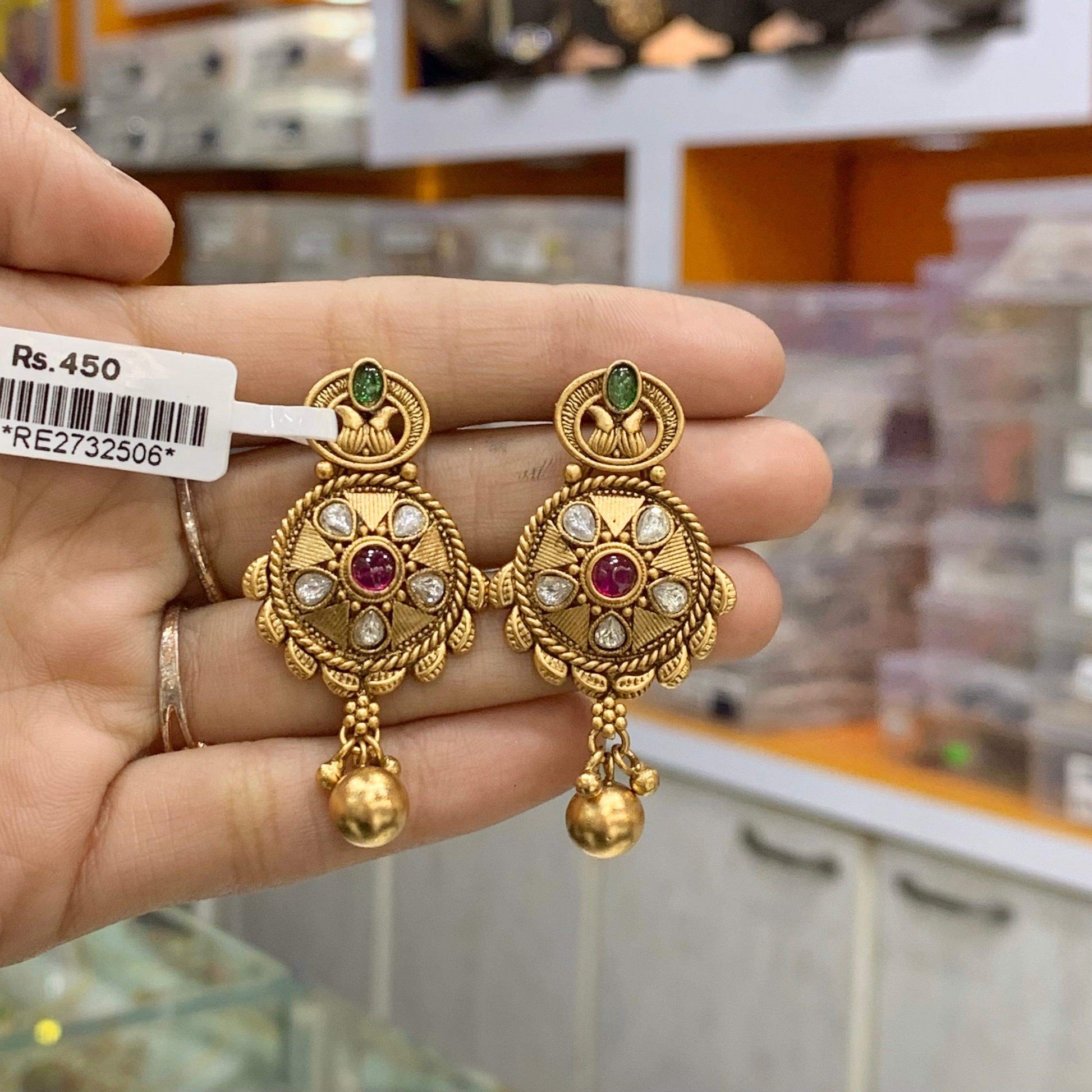 Antique Earrings 565444 - Vijay & Sons