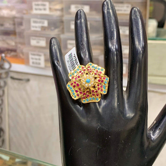 Jadau ring 466446 - Vijay & Sons