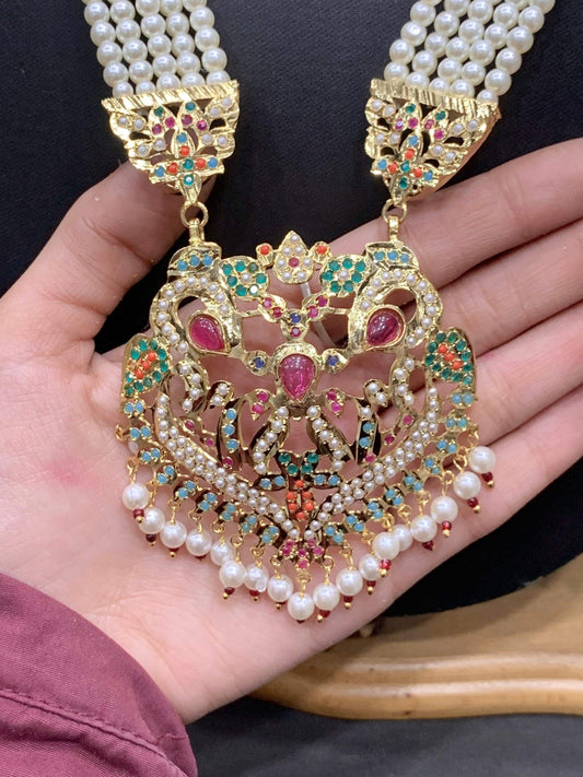 Jadau Rani Haar 472663 - Vijay & Sons