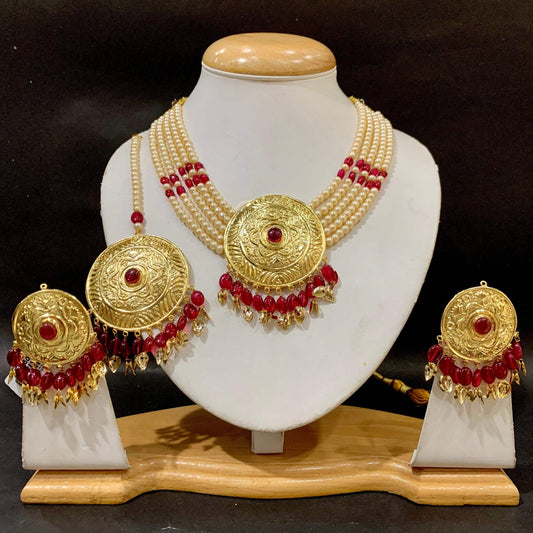 Jadau Necklace Set 676545 - Vijay & Sons