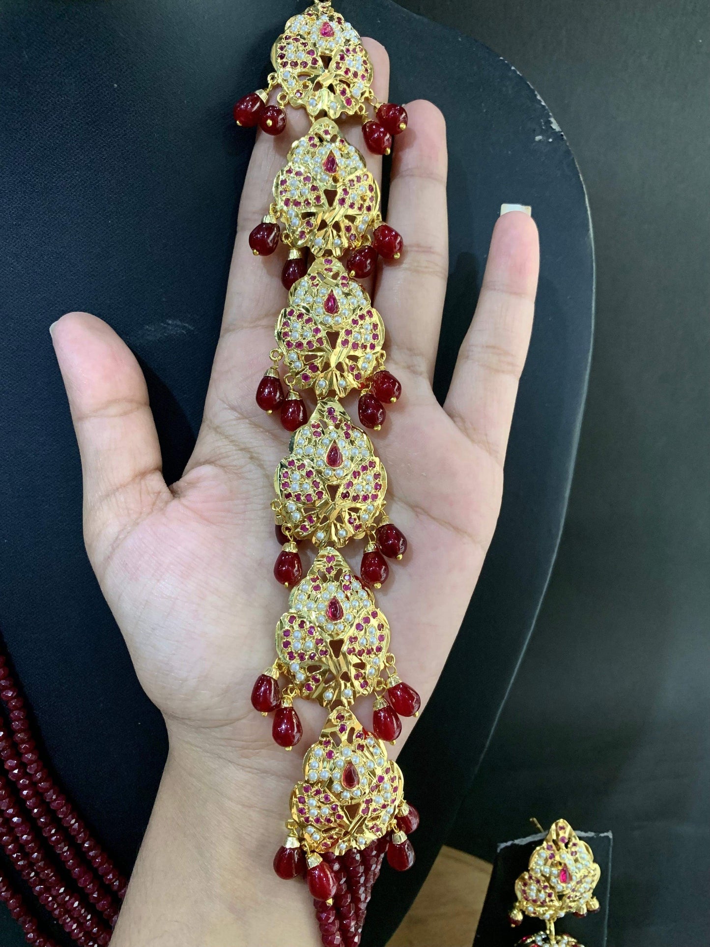 Jadau Rani Haar 244355 - Vijay & Sons