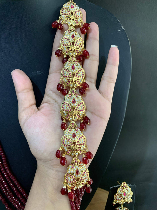 Jadau Rani Haar 244355 - Vijay & Sons