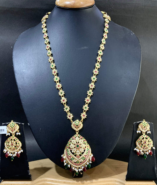 Jadau Rani Haar 355335 - Vijay & Sons