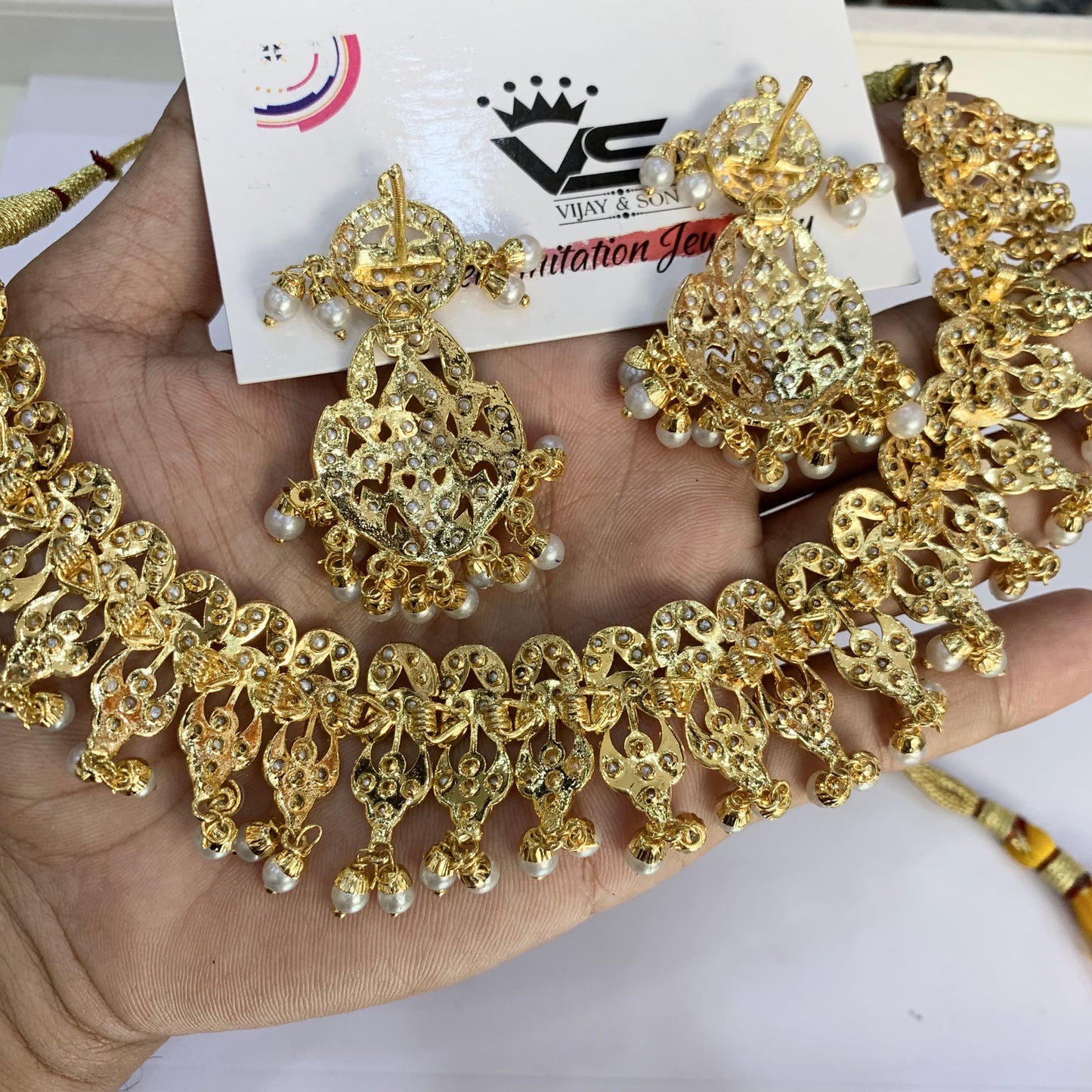 Jadau Necklace set 467456