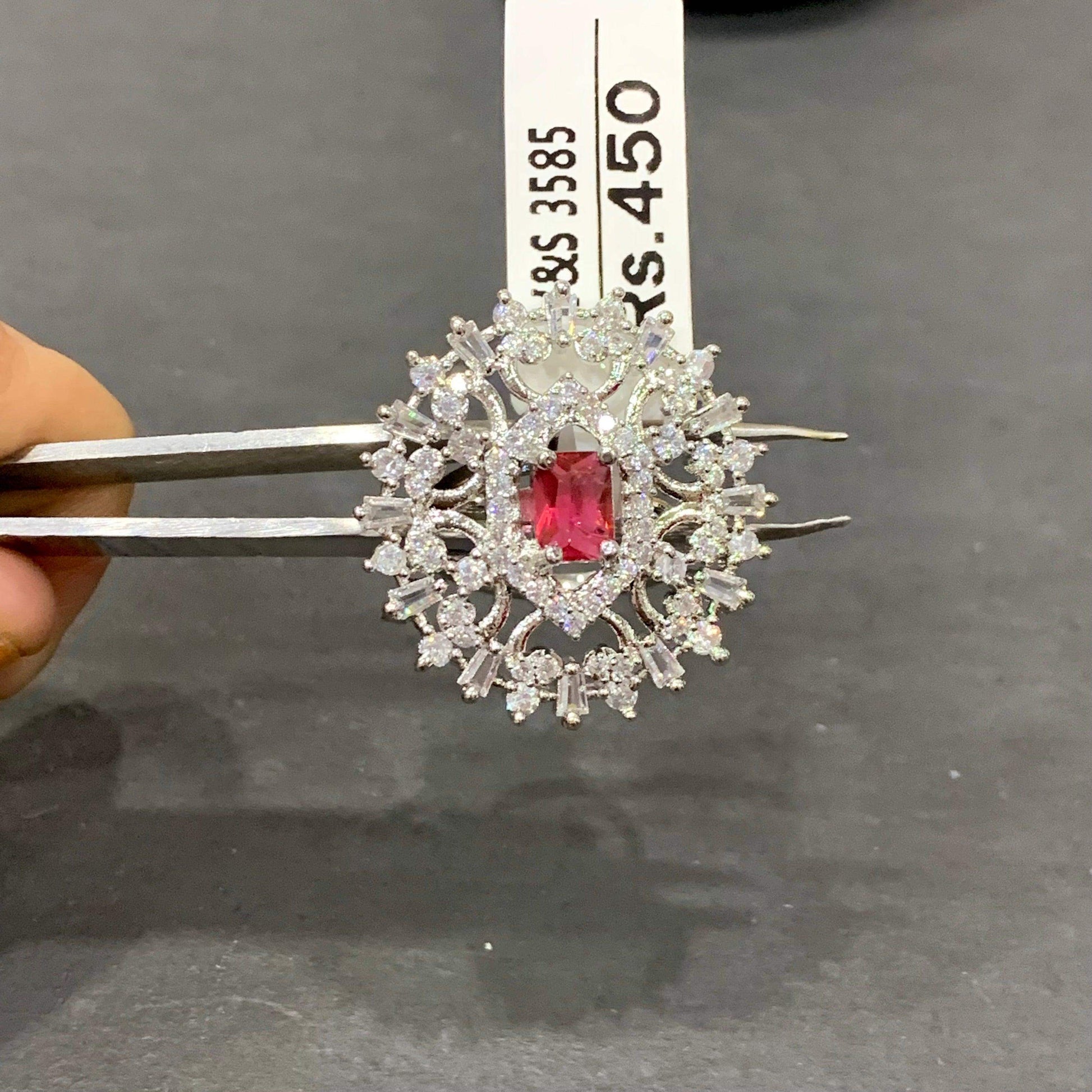 American Diamond Ring 434654 - Vijay & Sons