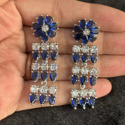 American Diamond Earrings 34433 - Vijay & Sons